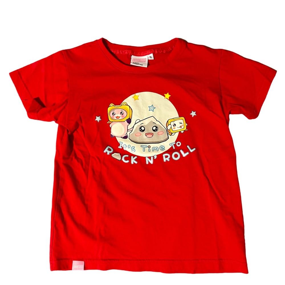 Lankybox Rock N Roll Kid’s T Shirt Size Youth Large